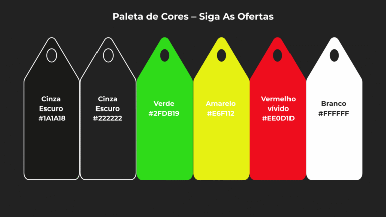 Paleta de Cores – Siga as Ofertas