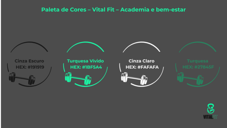 Paleta de Cores – Vital Fit – Academia e bem-estar