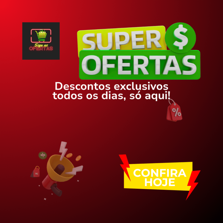 Pattern Banner promocional para redes sociais Siga As Ofertas