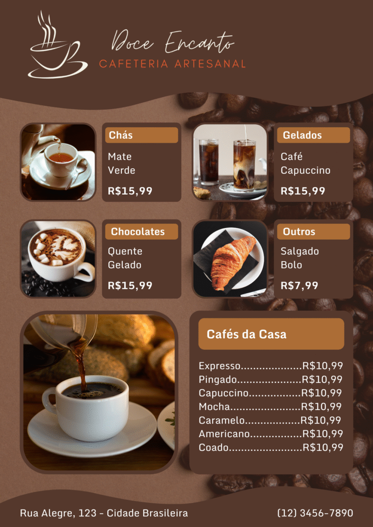 Pattern Cardápio Doce Encanto