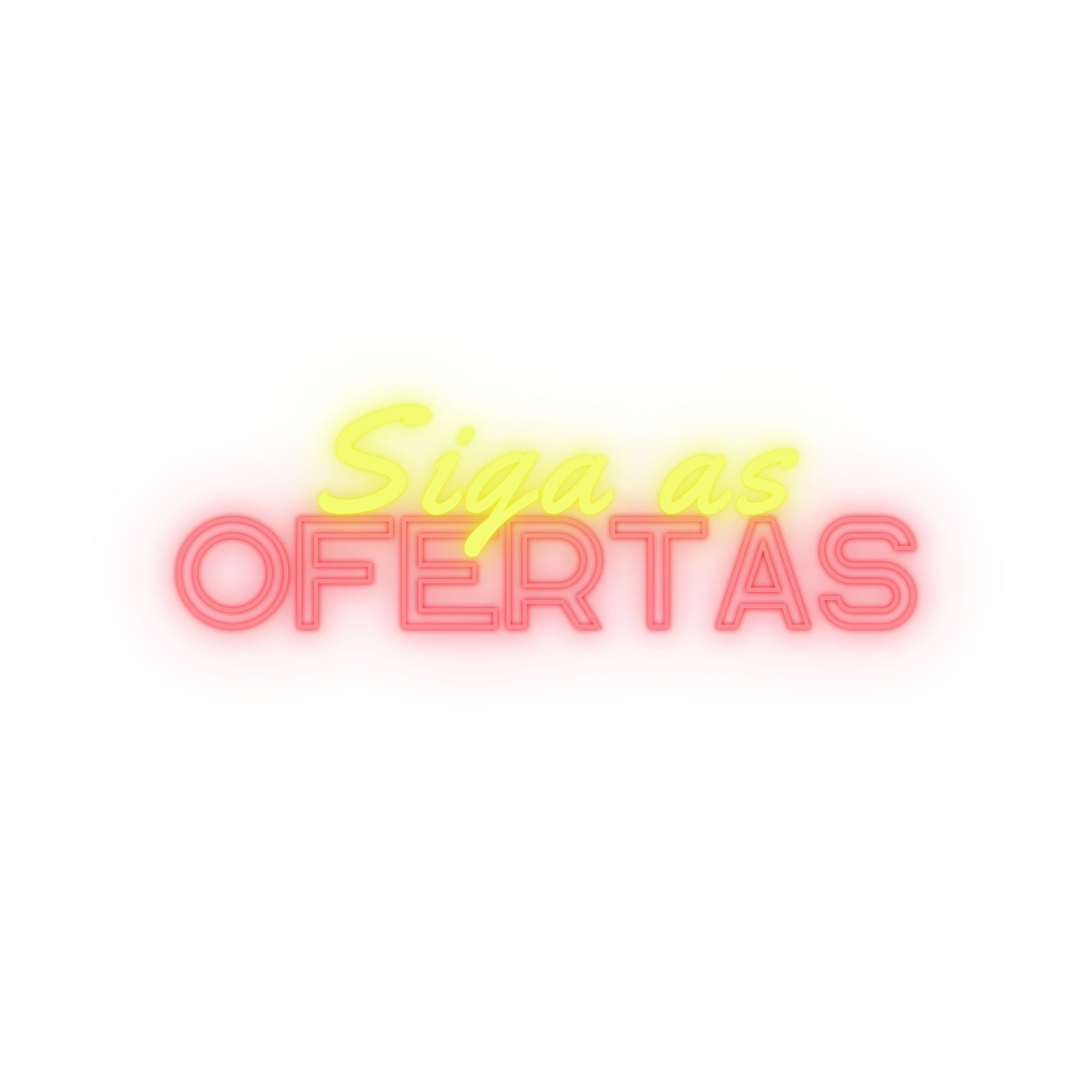 Tagline Siga As Ofertas Fundo Branco