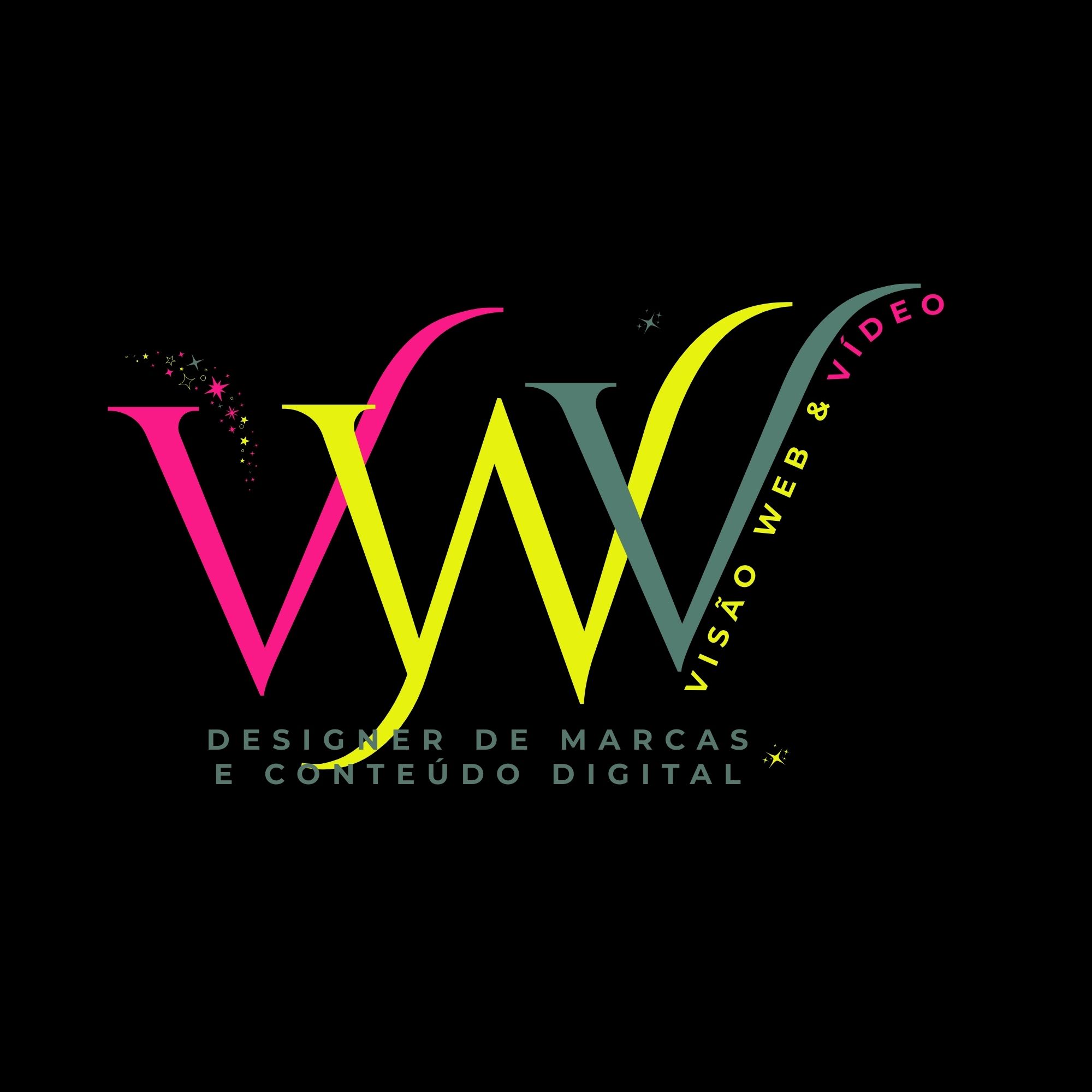 Tagline Visão Web & Vídeo Fundo Escuro